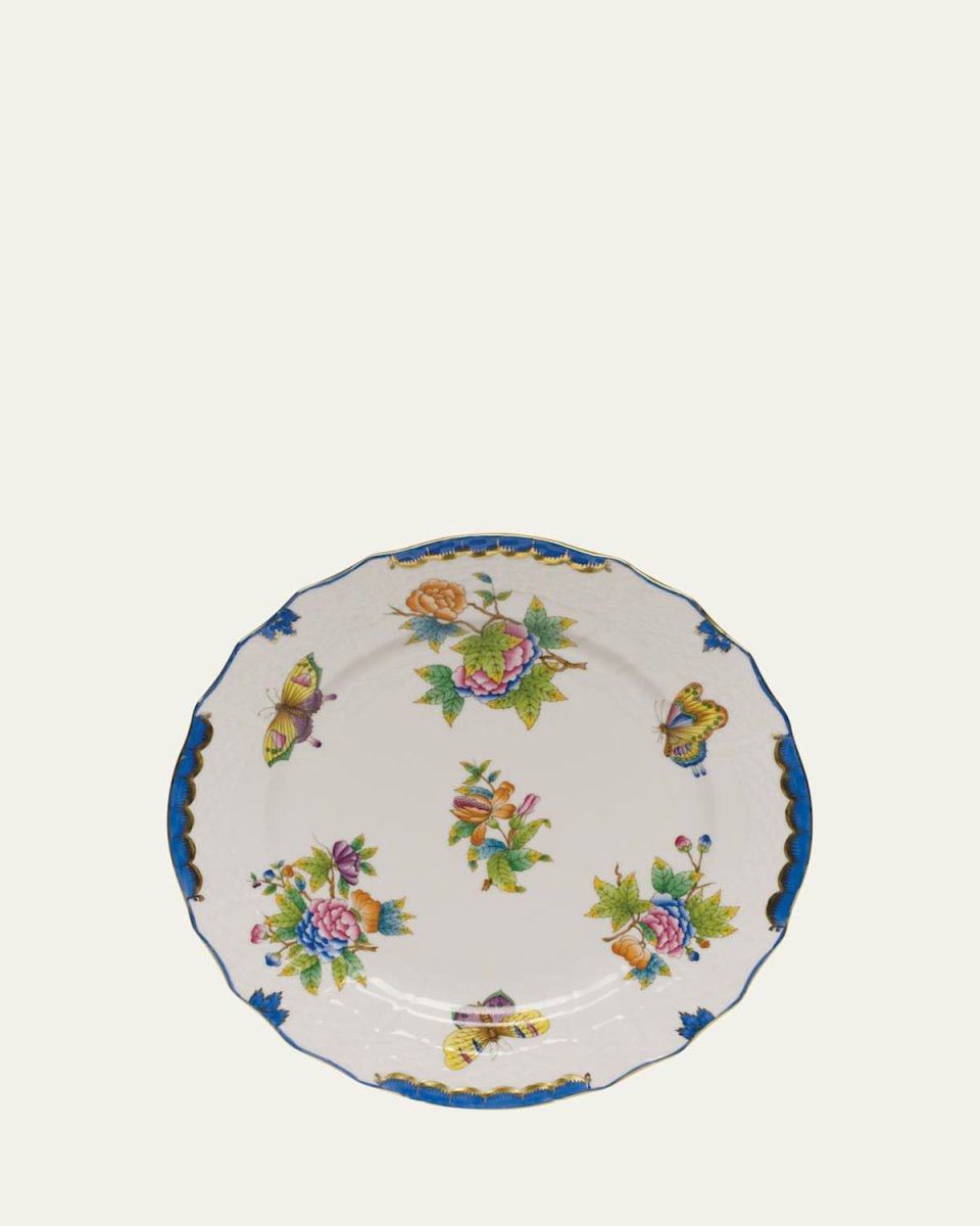 Queen Victoria Blue Charger